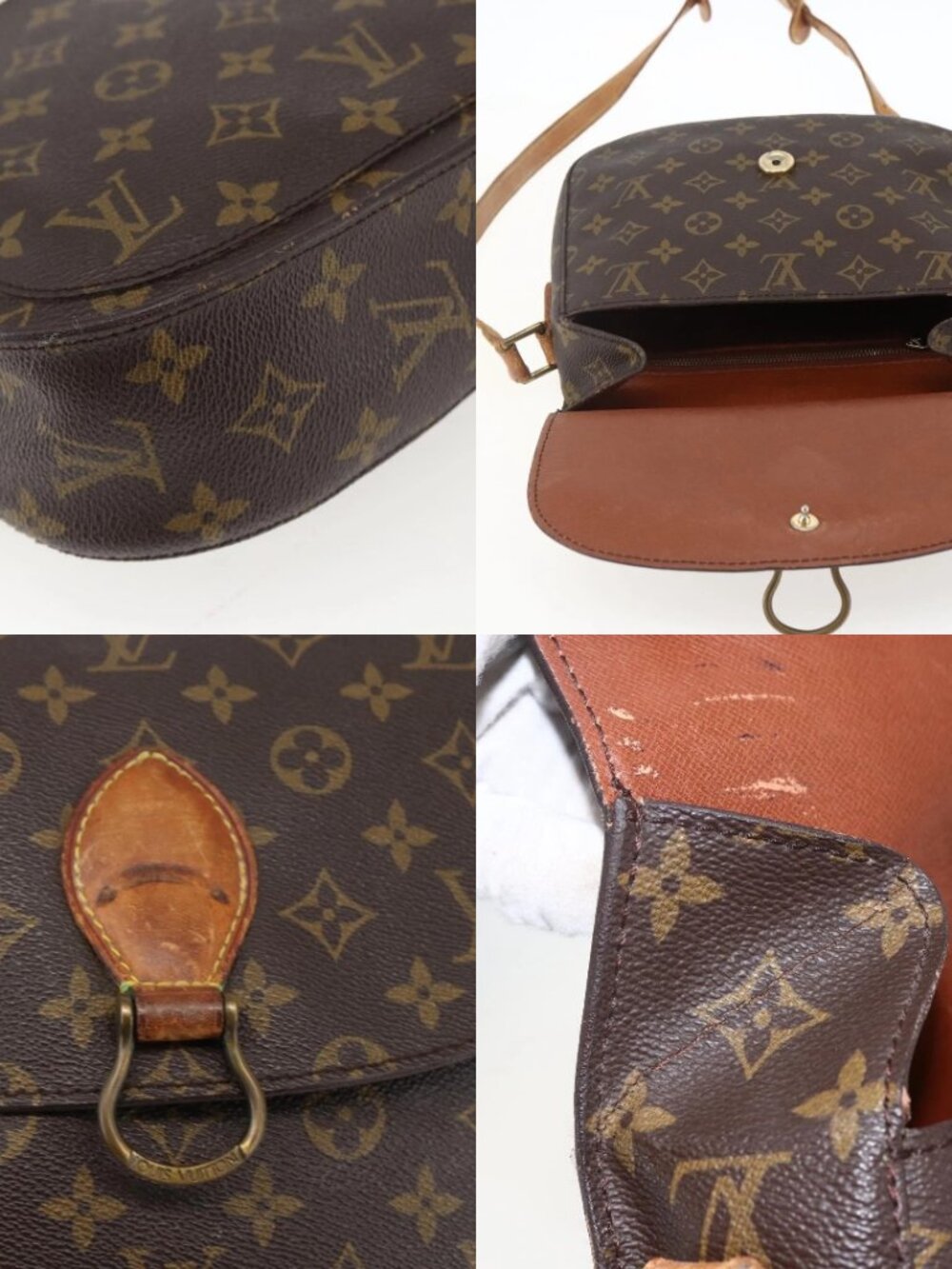 LOUIS VUITTON Monogram Saint Cloud GM Shoulder Bag M51242 LV Auth 171997 - Picture 14 of 16
